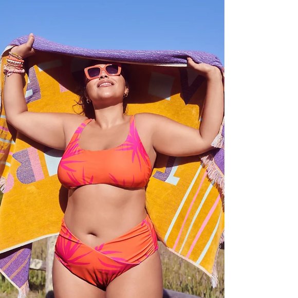 Anthropologie Maeve Paradise High-Waisted Bikini top and bikini bottom - Picture 4 of 10